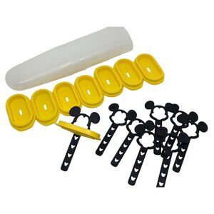Tupperware Ice Tups Mickey Mouse DIY Disney Popsicle Set 6 Molds + Bonus Pieces